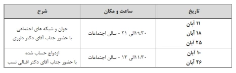 کلاس های فوق برنامه 2 + 20 2