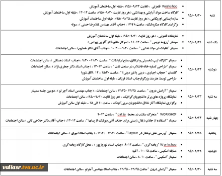 برنامه های هفته پژوهش دانشکده فنی ولی عصر (عج) 2