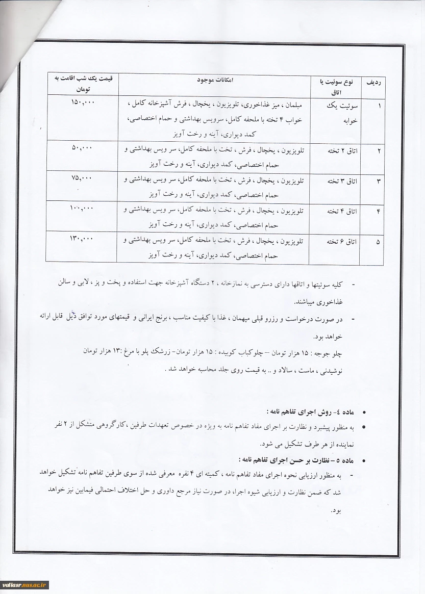 تفاهم نامه فی مابین دانشگاه  با مراکز تفریحی در شهرستان های محمود آباد ، خلخال و بندر انزلی 6