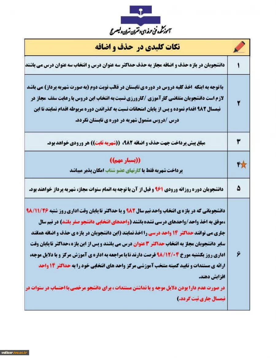 نکات کلیدی در حذف و اضافه 3