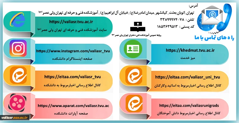 راه های ارتباط با ما  2