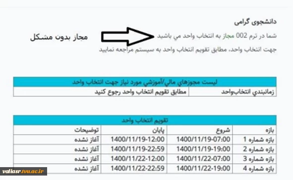 نکات مهم انتخاب واحد 3