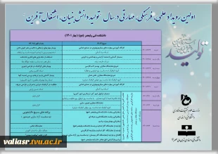 اولین رویداد علمی،  فرهنگی، مهارتی درسال  "تولید دانش بنیان، اشتغال آفرین " 2