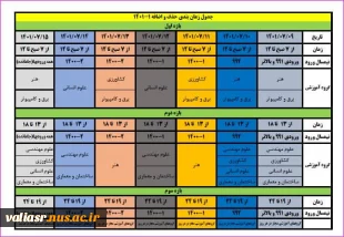 اطلاعیه مهم در خصوص تغییر زمانبندی حذف و اضافه 2