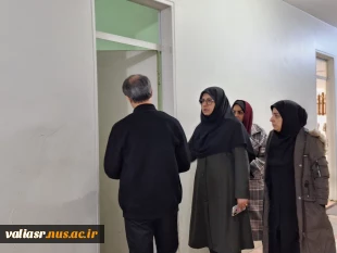 بازدید مهندس محمد قاسم عبدی، سرپرست دفتر امور فنی و نظارت بر طرح های عمرانی از دانشکده ولی عصر(عج) 6